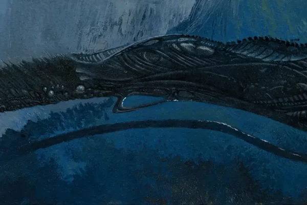 Tableau d'un dragon ressemblant à un vaisseau spatial alien
